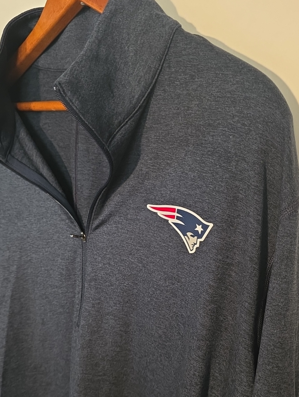 Lululemon XL Patriots Navy Quarter-Zip Pullover Perfect Condition - Picture 2 of 7